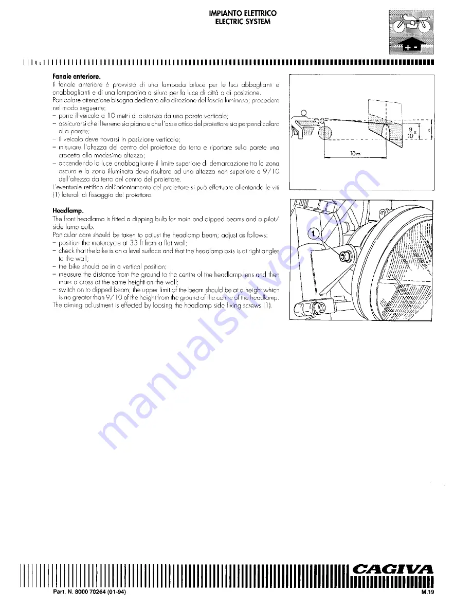 Cagiva Roadster 521 Workshop Manual Download Page 215