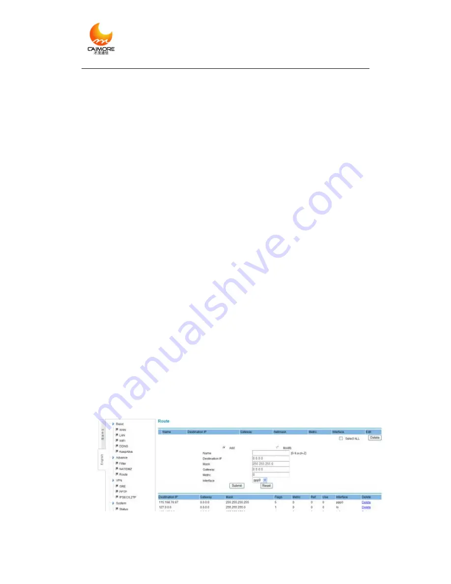 Caimore CM520-8AE User Manual Download Page 45