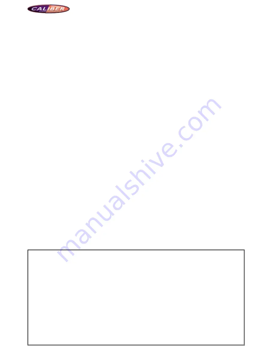 Caliber MCD901 Operating Instructions Manual Download Page 1