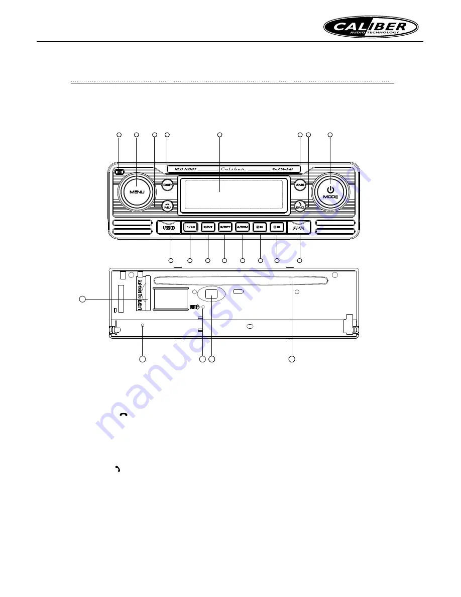 Caliber RCD 120BT Manual Download Page 6