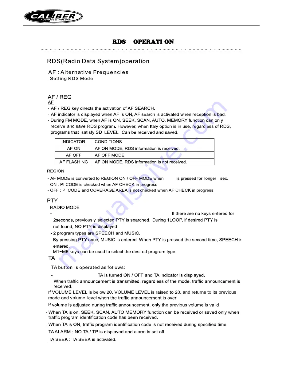 Caliber RCD 120BT Manual Download Page 15