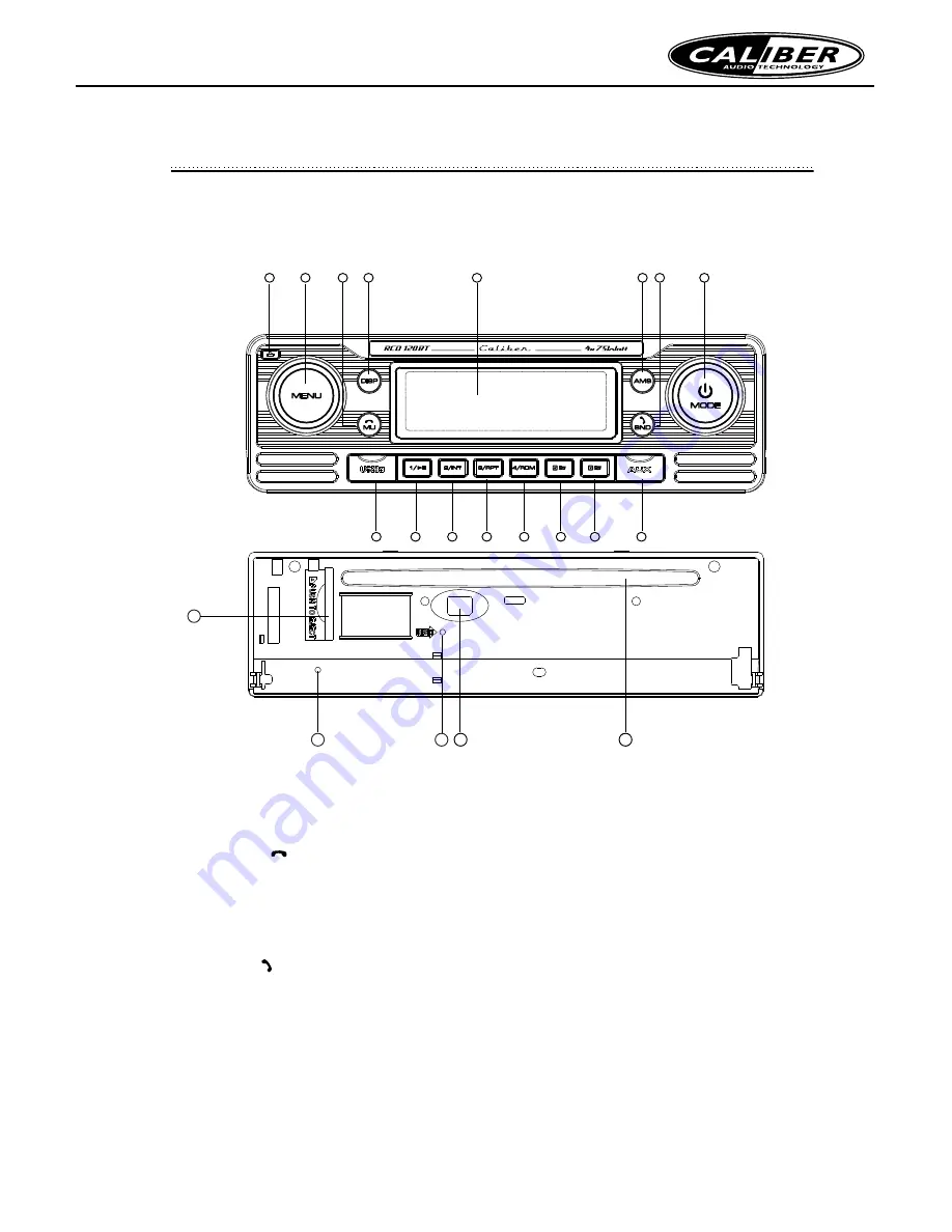 Caliber RCD 120BT Скачать руководство пользователя страница 18