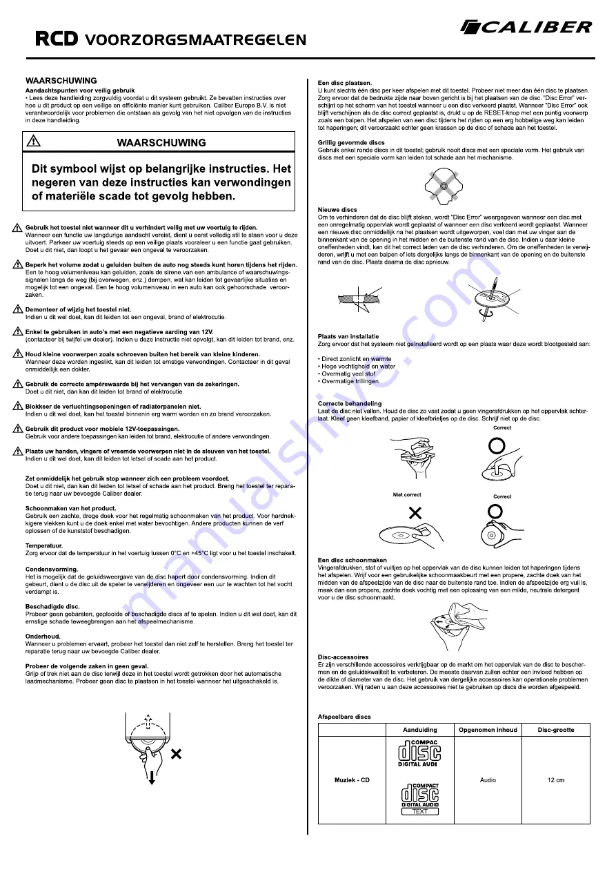 Caliber RCD 237DAB-BT Скачать руководство пользователя страница 7