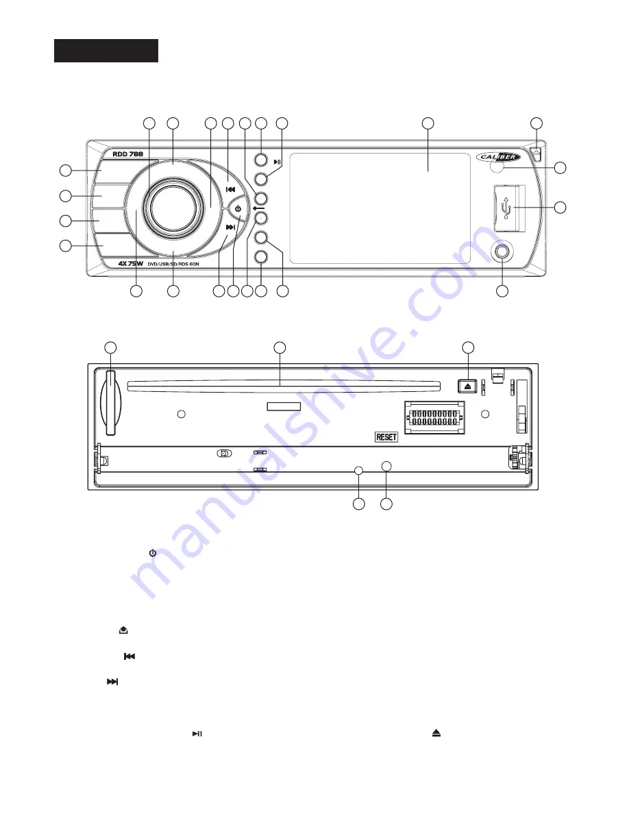 Caliber RDD 788 Скачать руководство пользователя страница 9