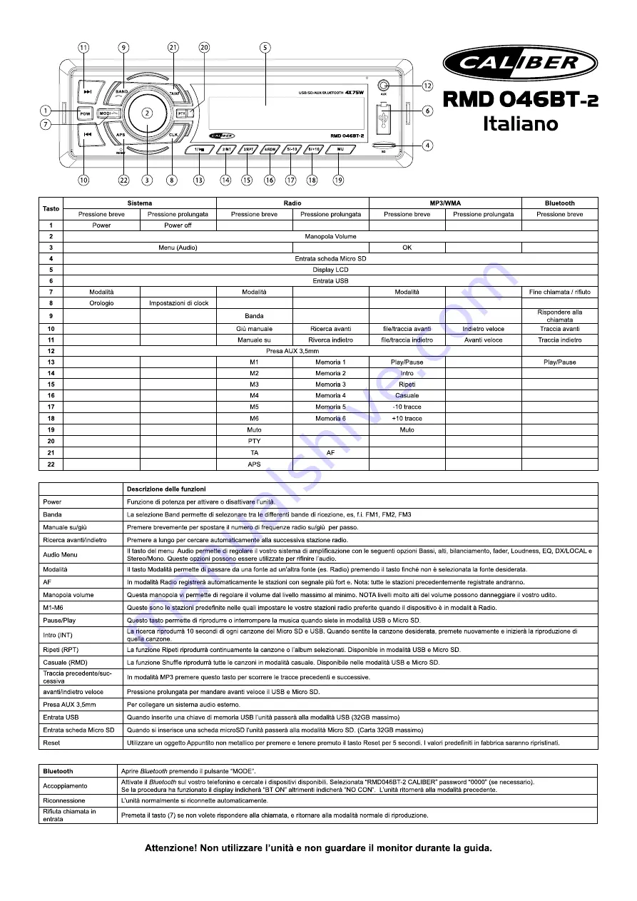 Caliber RMD 046BT-2 Скачать руководство пользователя страница 10