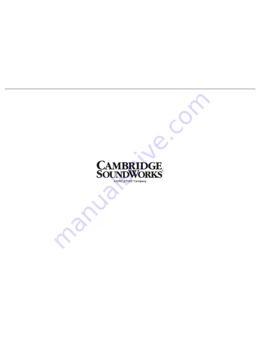 Cambridge SoundWorks Ambiance 602 User Manual Download Page 12