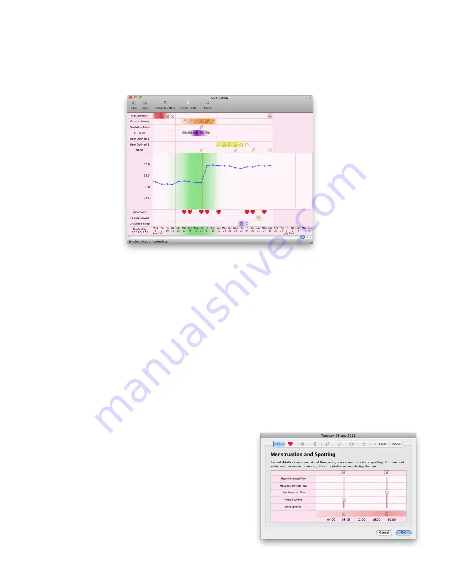 Cambridge Temperature Concepts DuoFertility Quick Start Manual & User Manual Download Page 21