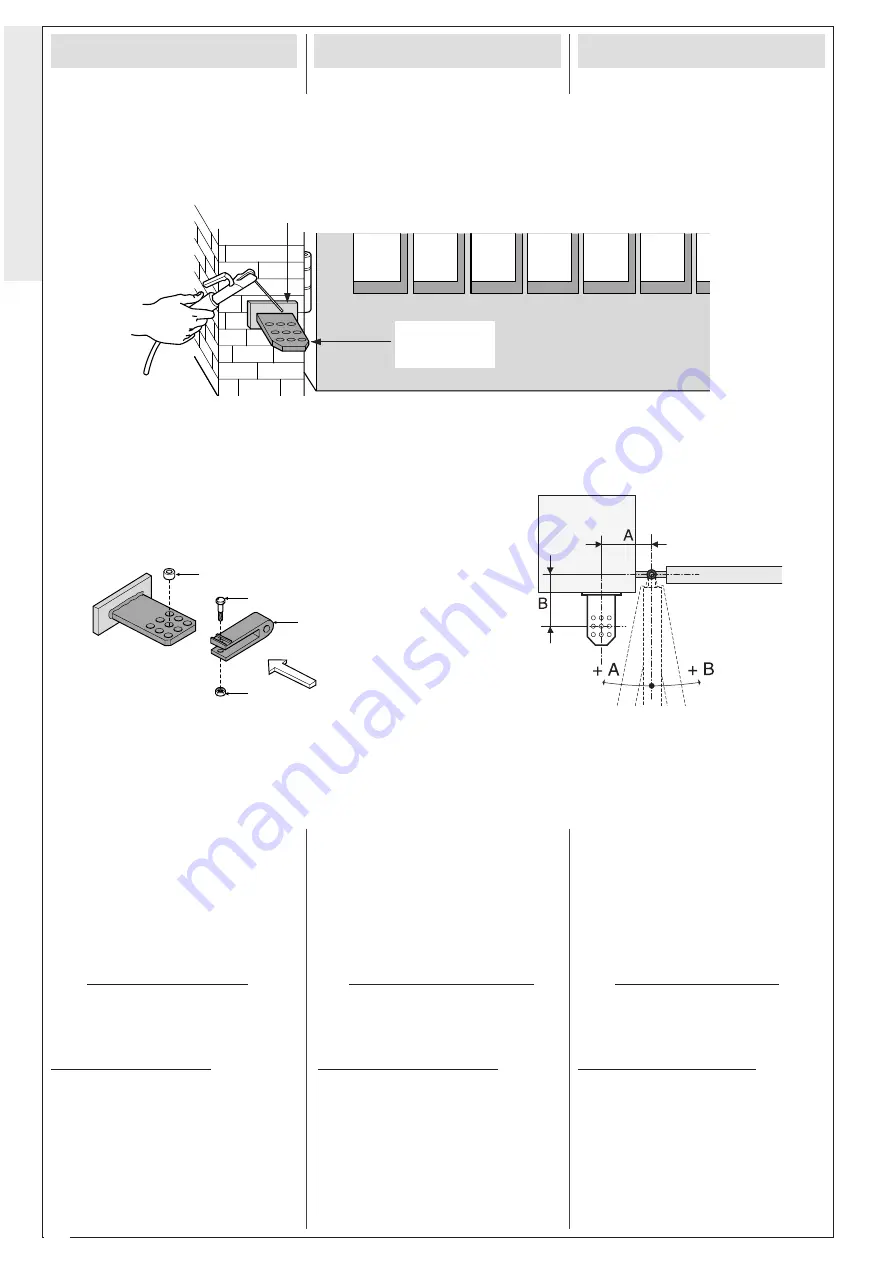 CAME A3000A Manual Download Page 4