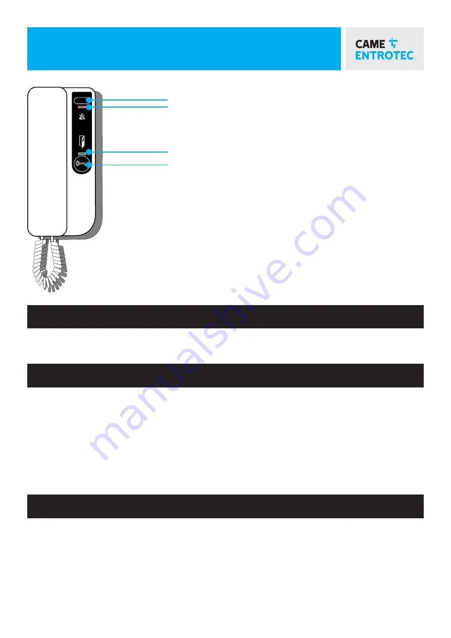 CAME ENTROTEC ED4+ Instructions For Use Download Page 2