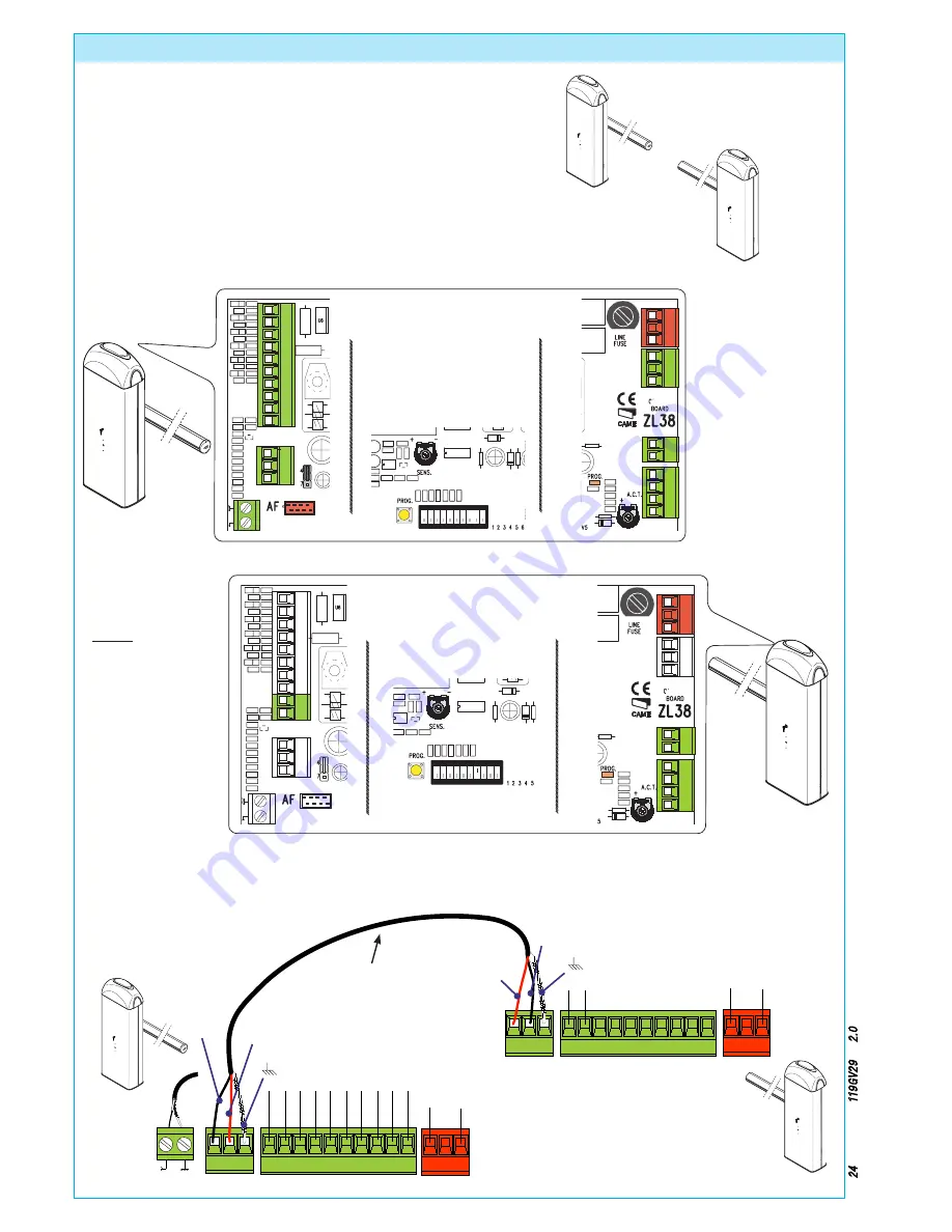 CAME G4140IZU Installation Manual Download Page 24