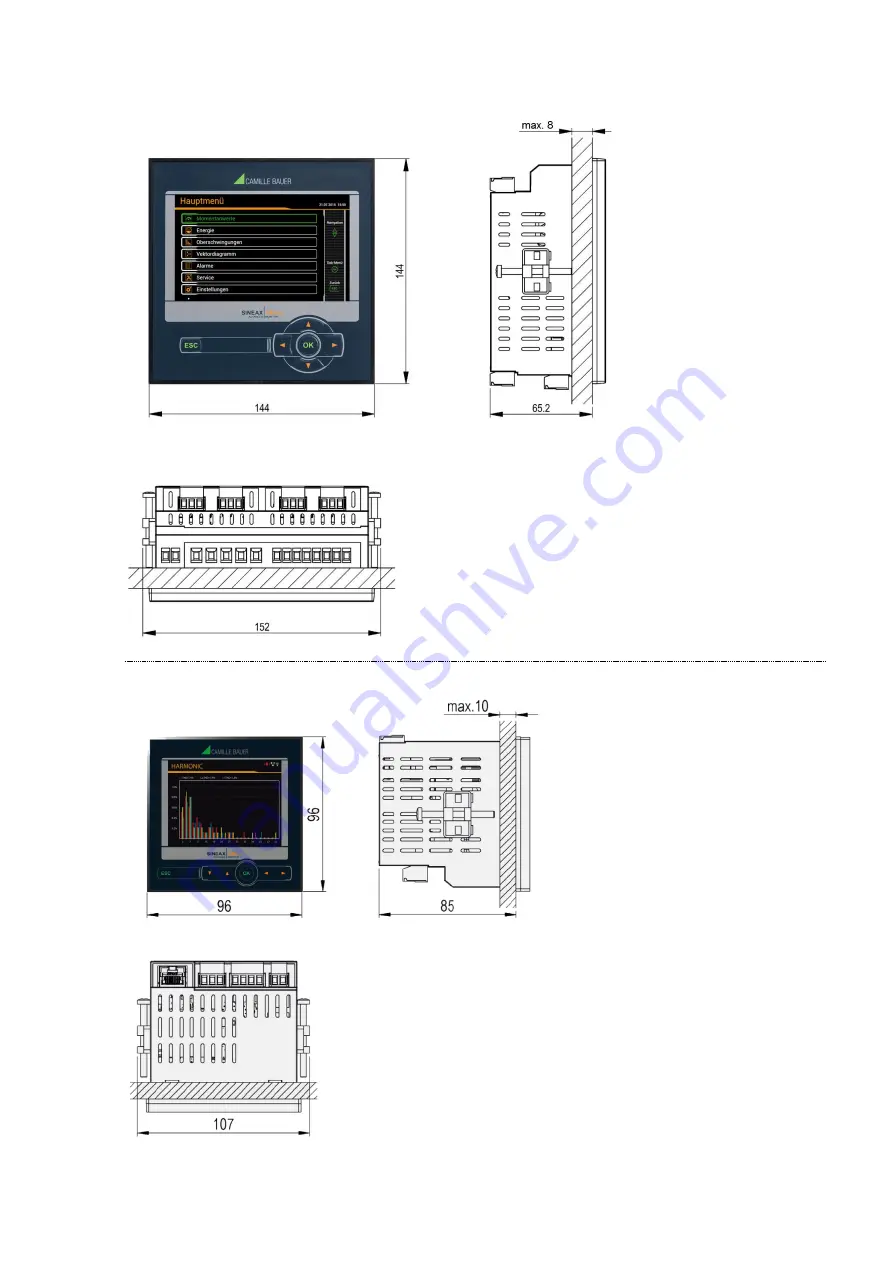 Camille Bauer SINEAX AM1000 Operating Instructions Manual Download Page 91