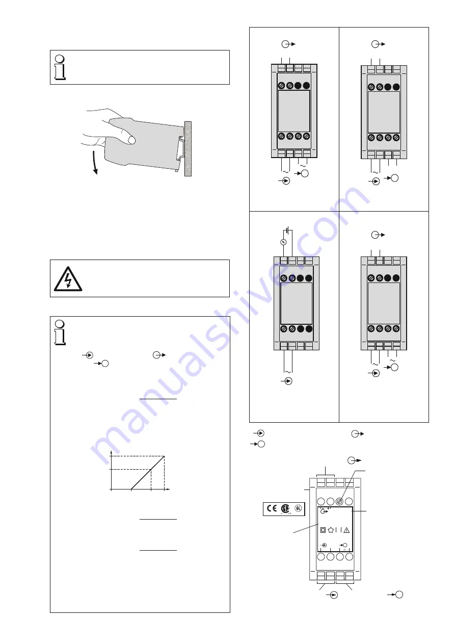 Camille Bauer SINEAX U 539 Operating Instructions Manual Download Page 9