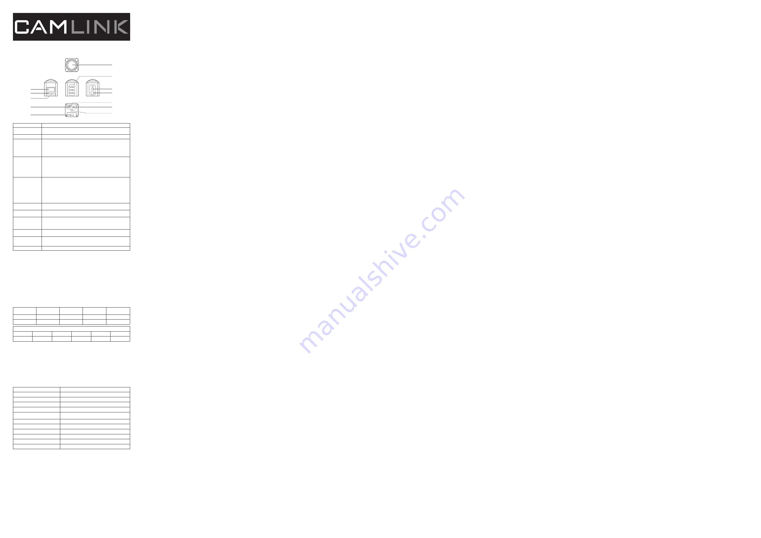 Camlink NE550613635 Manual Download Page 1