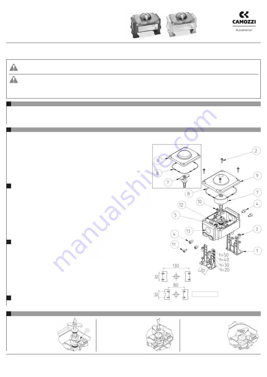 Camozzi SBT Series Use And Maintenance Instructions Download Page 1