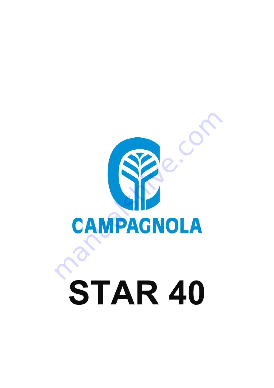 CAMPAGNOLA STAR 40 Use And Maintenance Manual Download Page 1