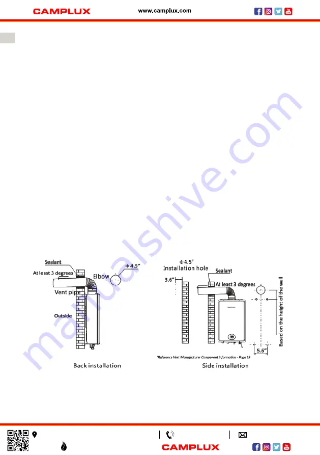 Camplux CA686M-LP Use & Care Manual Download Page 60