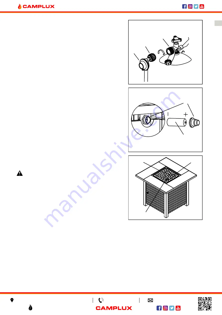 Camplux FT30CB Instructions For Installation And Use Manual Download Page 9