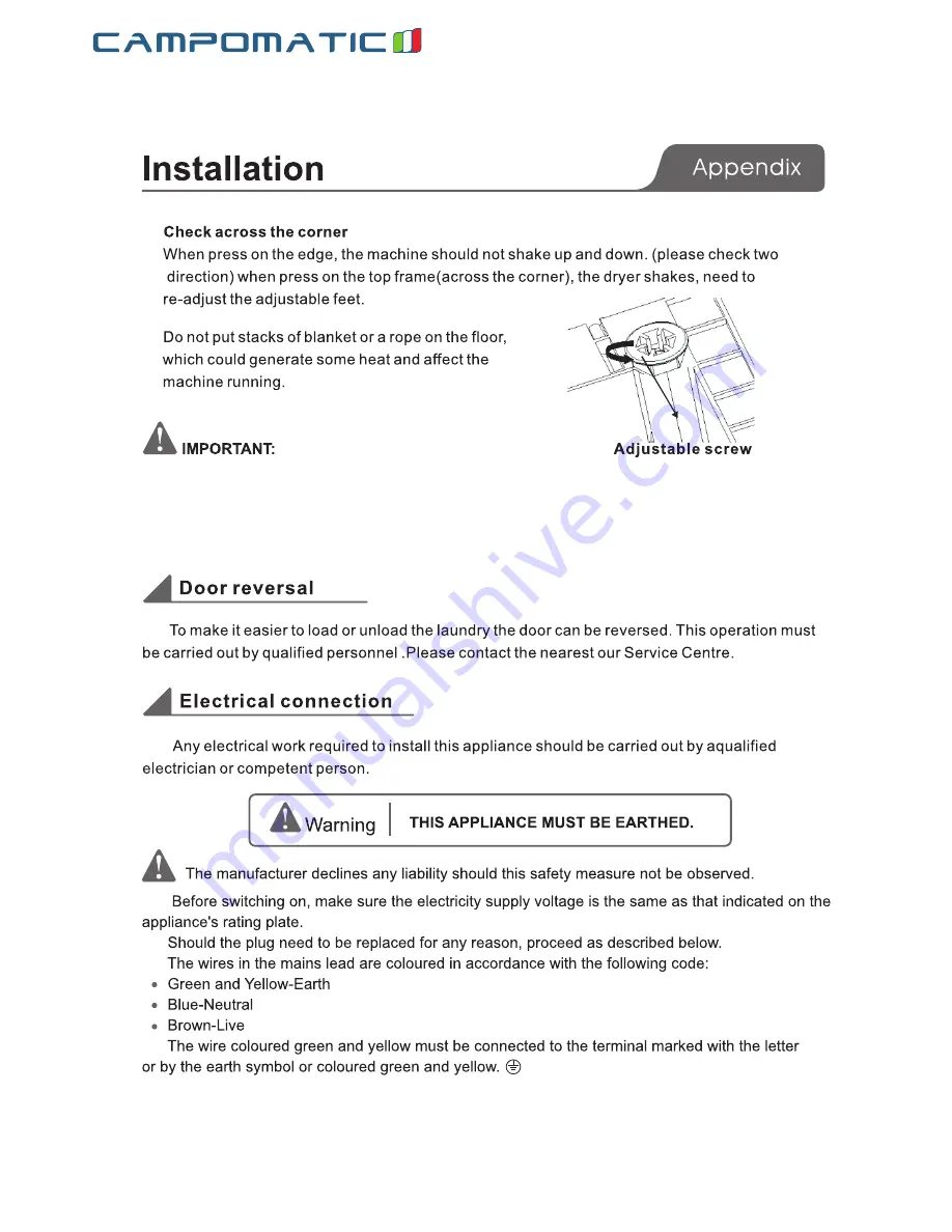 Campomatic CD907I Скачать руководство пользователя страница 21