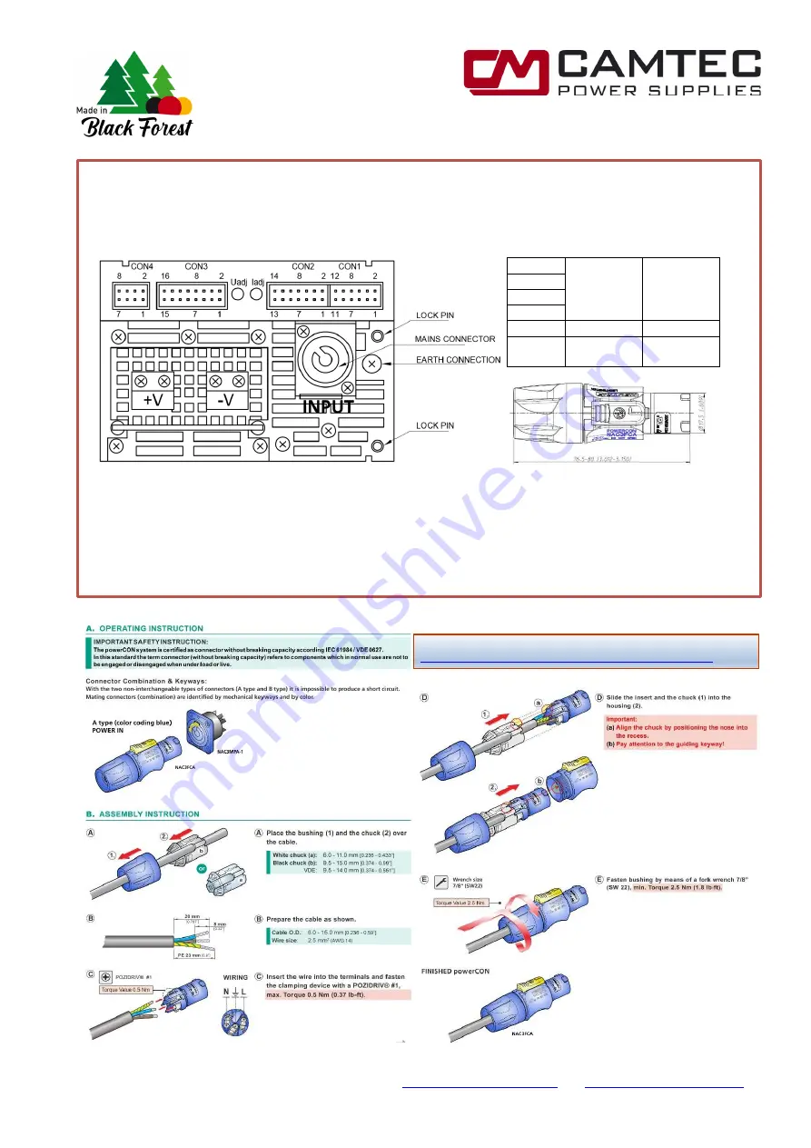 Camtec 3041107001CA Скачать руководство пользователя страница 7