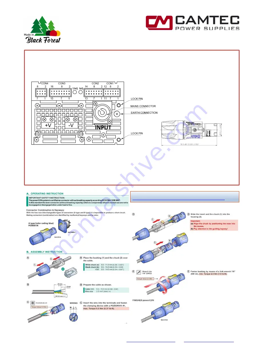 Camtec 3041109001CA Скачать руководство пользователя страница 7