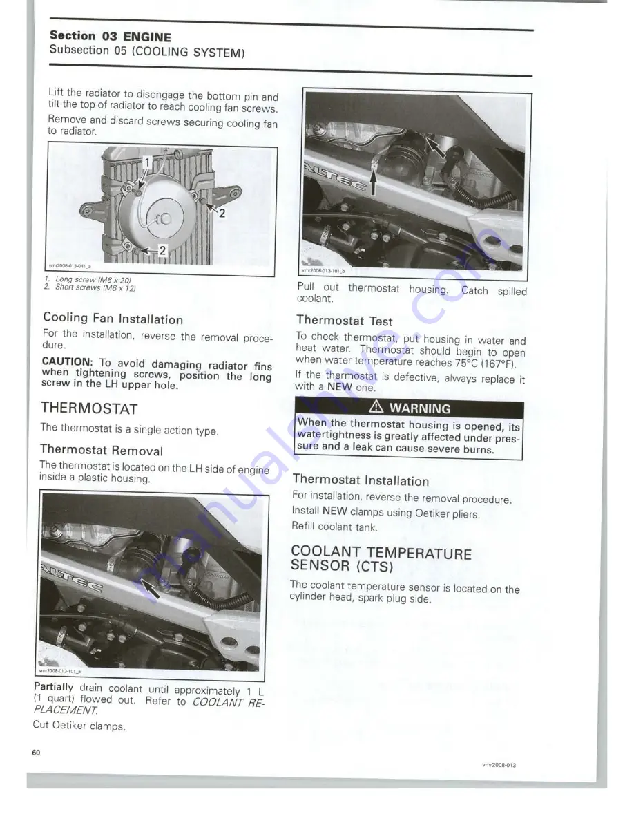 Can-Am 2008 DS 450 EFI X Скачать руководство пользователя страница 66