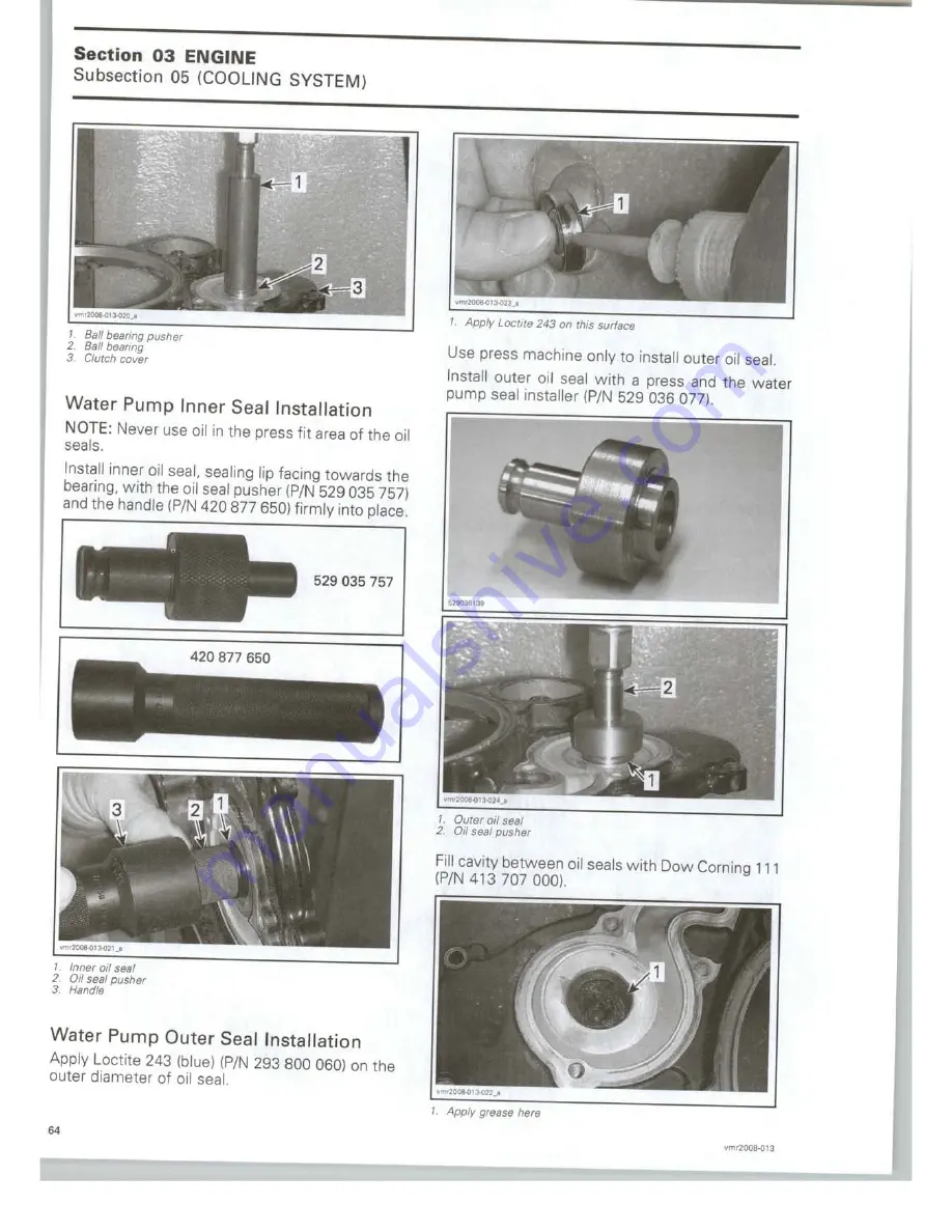 Can-Am 2008 DS 450 EFI X Shop Manual Download Page 70