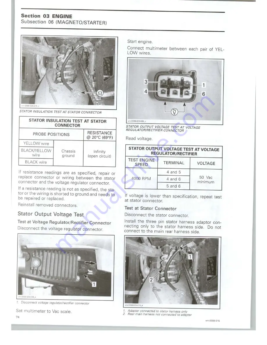 Can-Am 2008 DS 450 EFI X Shop Manual Download Page 80