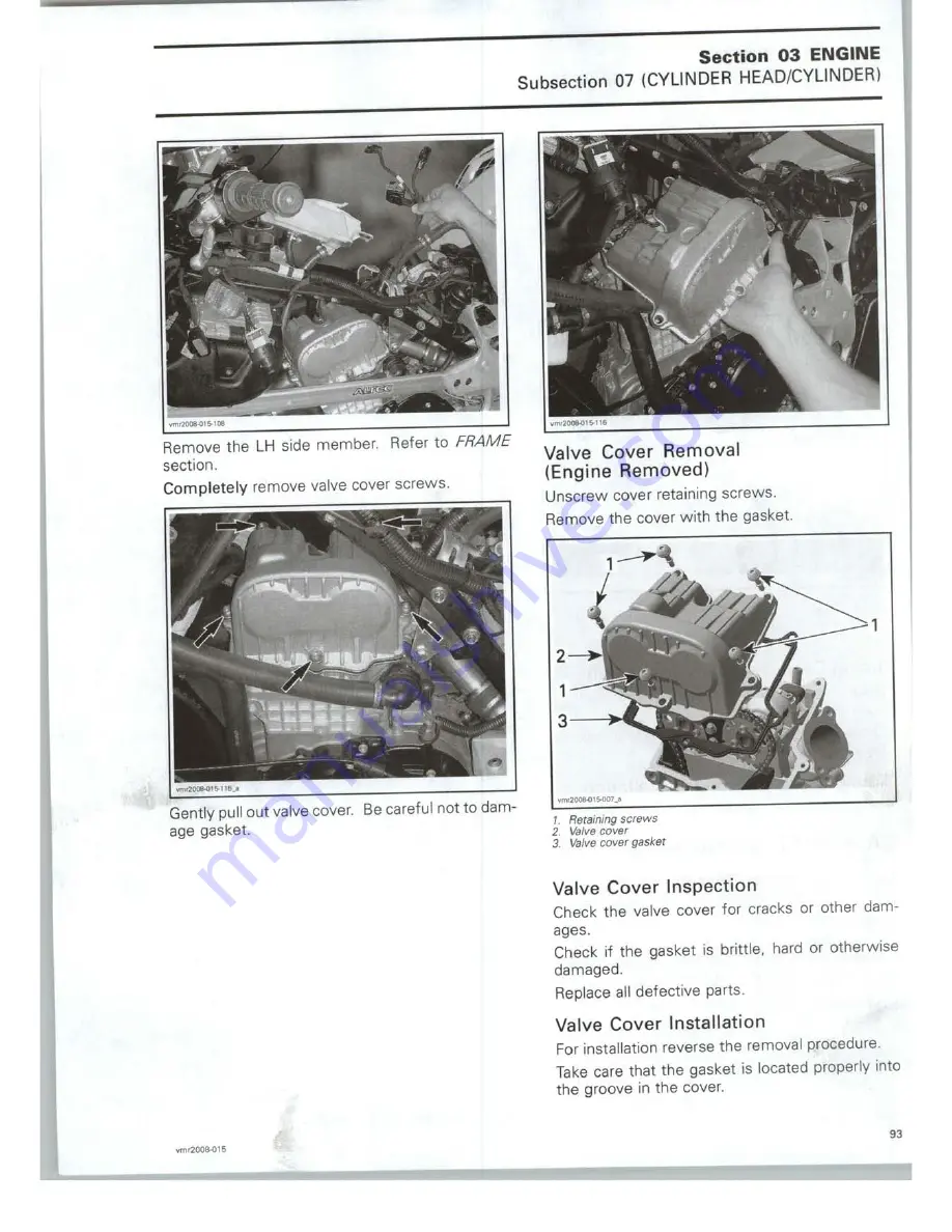 Can-Am 2008 DS 450 EFI X Скачать руководство пользователя страница 99