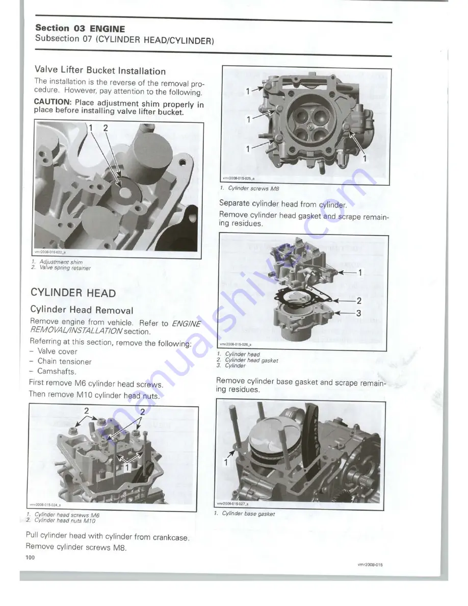 Can-Am 2008 DS 450 EFI X Скачать руководство пользователя страница 106