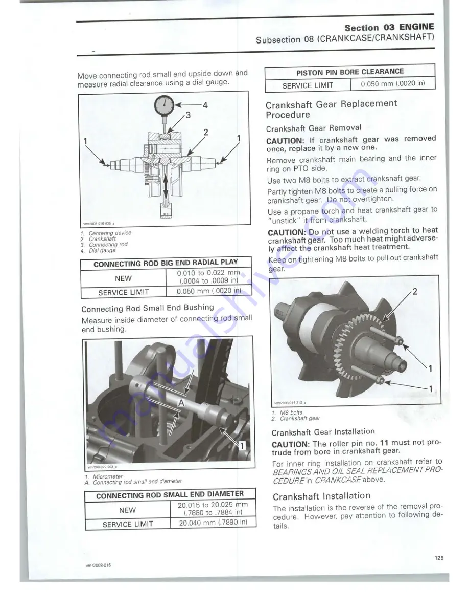 Can-Am 2008 DS 450 EFI X Shop Manual Download Page 135