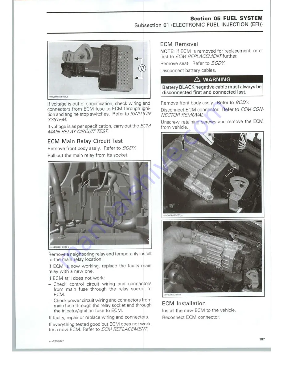 Can-Am 2008 DS 450 EFI X Shop Manual Download Page 193