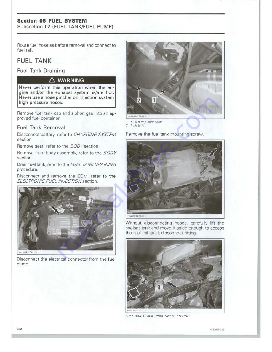 Can-Am 2008 DS 450 EFI X Скачать руководство пользователя страница 228