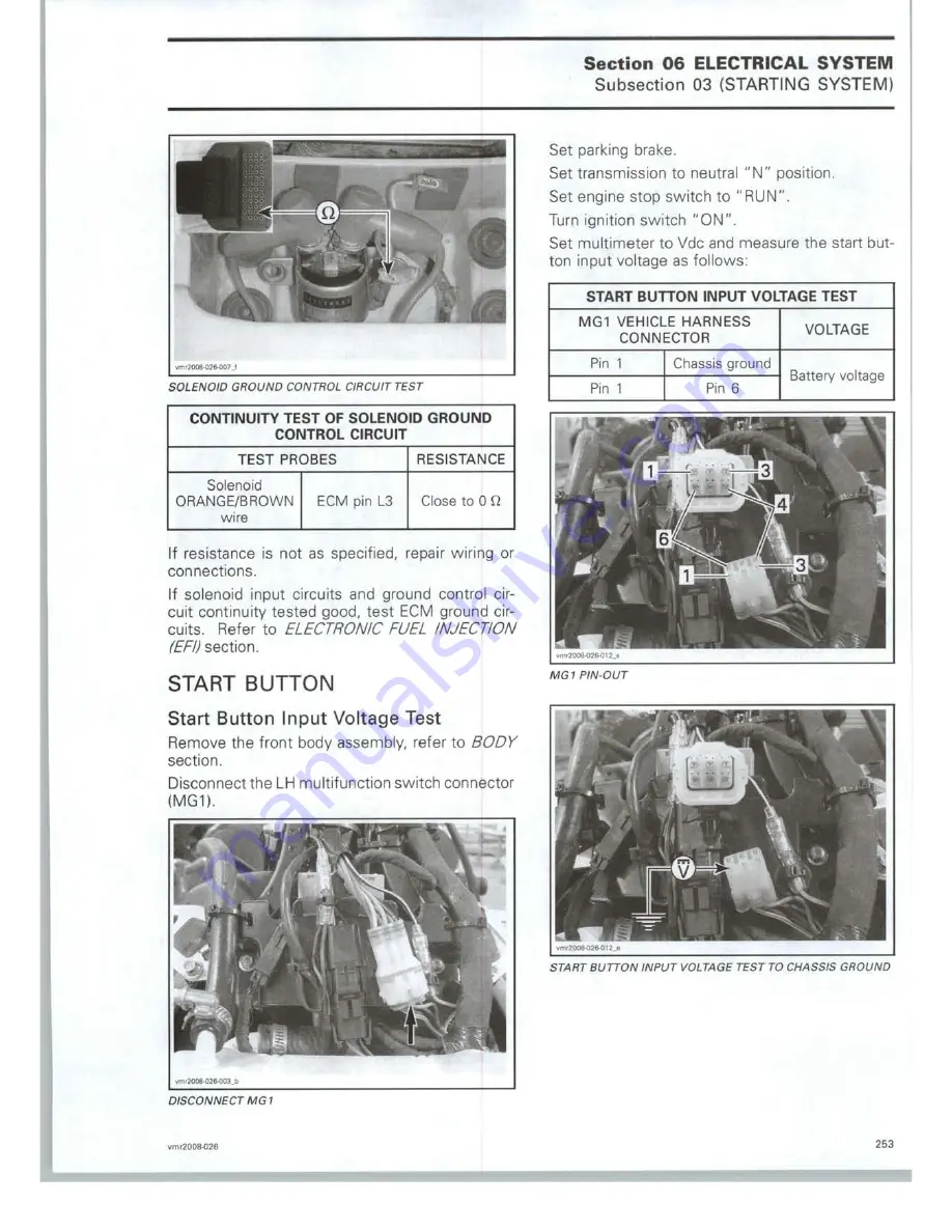 Can-Am 2008 DS 450 EFI X Скачать руководство пользователя страница 259