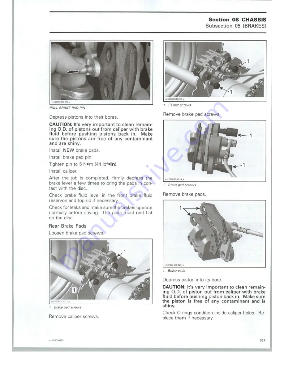 Can-Am 2008 DS 450 EFI X Shop Manual Download Page 343