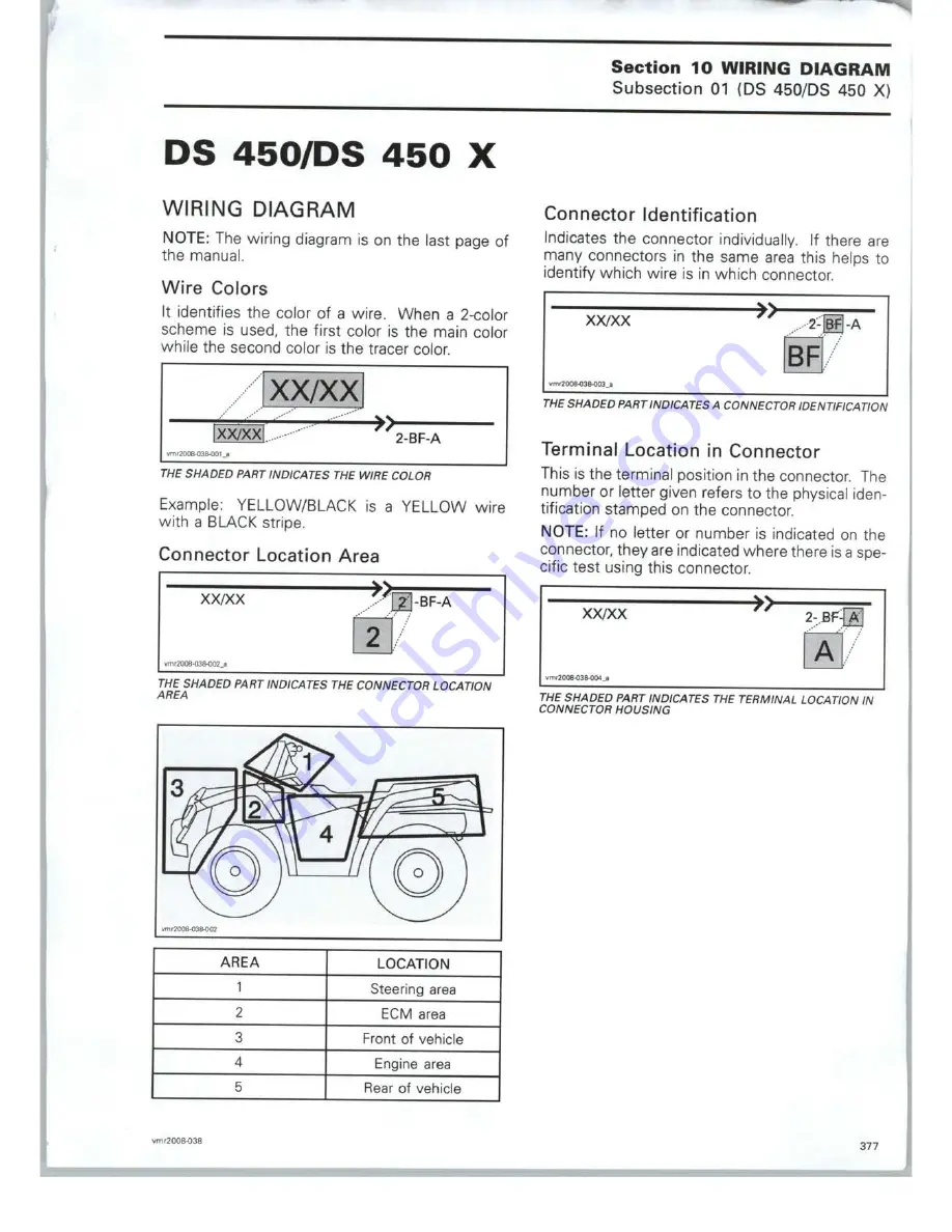 Can-Am 2008 DS 450 EFI X Shop Manual Download Page 383