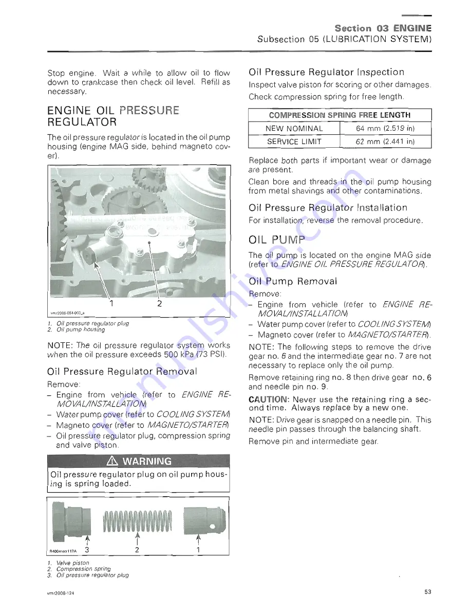 Can-Am 2008 Outlander 400 EFI Shop Manual Download Page 73