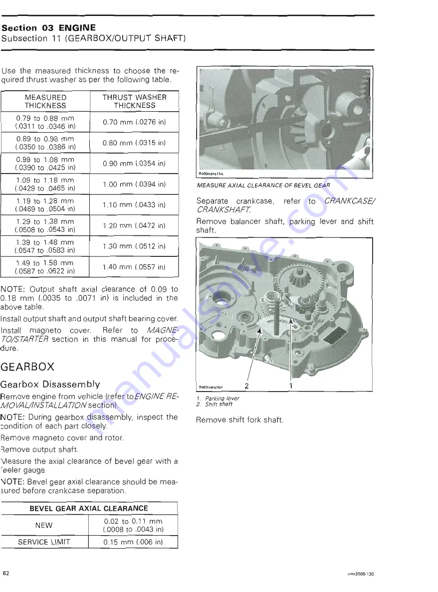 Can-Am 2008 Outlander 400 EFI Скачать руководство пользователя страница 182