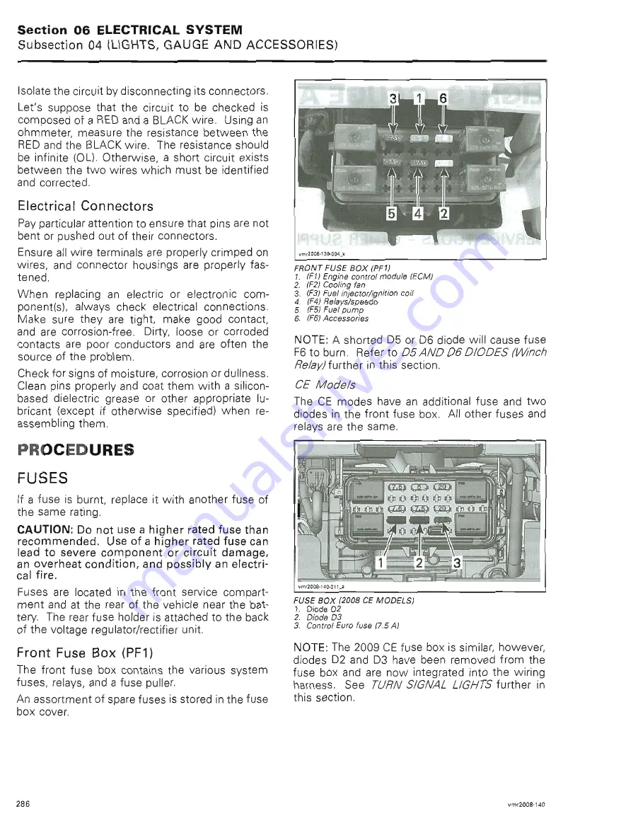 Can-Am 2008 Outlander 400 EFI Shop Manual Download Page 306