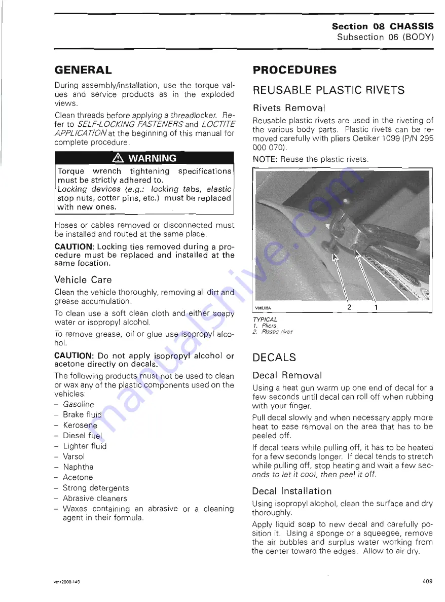 Can-Am 2008 Outlander 400 EFI Shop Manual Download Page 429