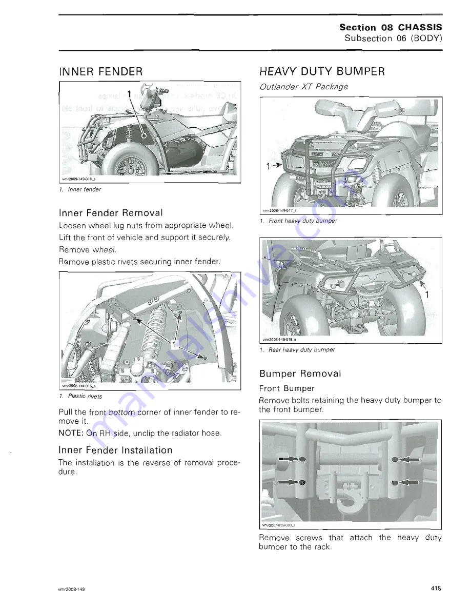 Can-Am 2008 Outlander 400 EFI Shop Manual Download Page 435