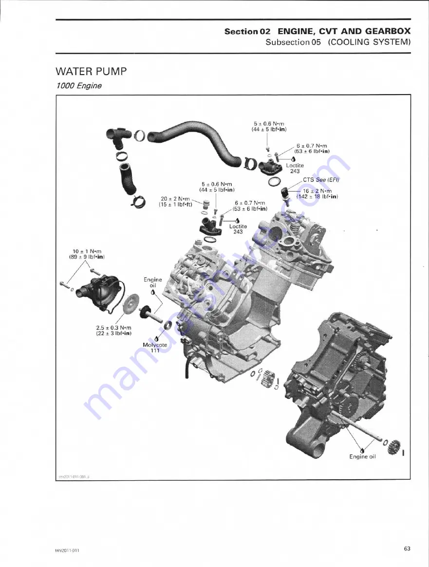 Can-Am 2011 commander 1000 Shop Manual Download Page 86