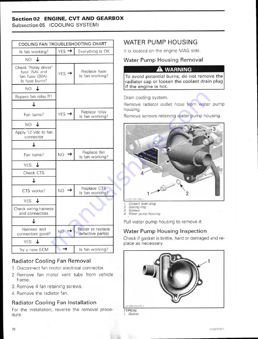 Can-Am 2011 commander 1000 Shop Manual Download Page 93