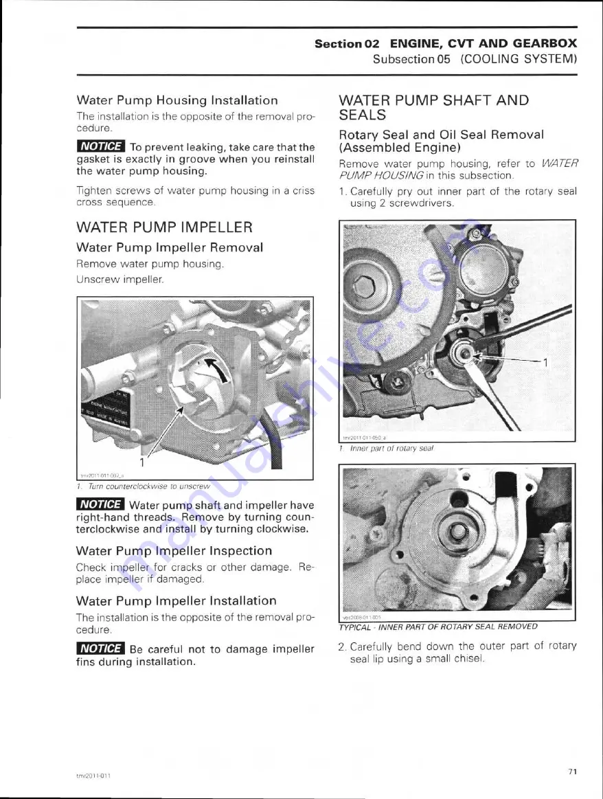 Can-Am 2011 commander 1000 Shop Manual Download Page 94