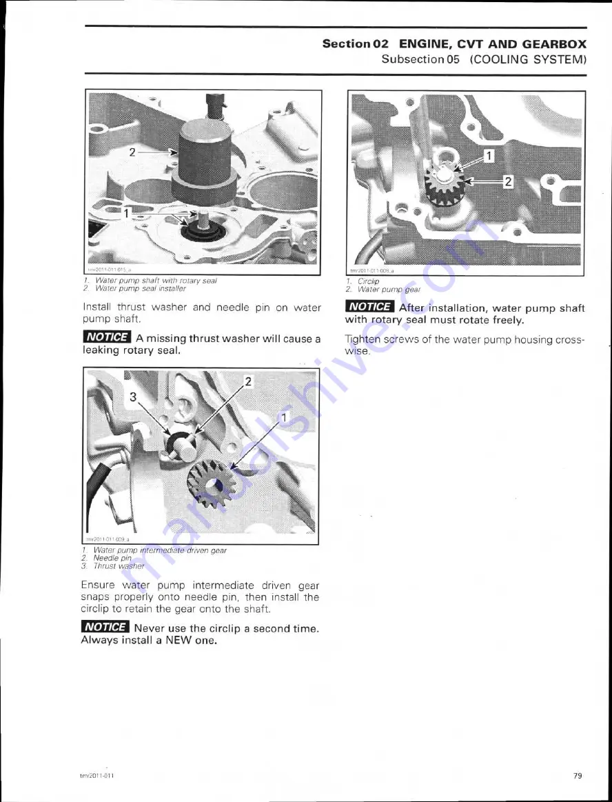 Can-Am 2011 commander 1000 Shop Manual Download Page 102