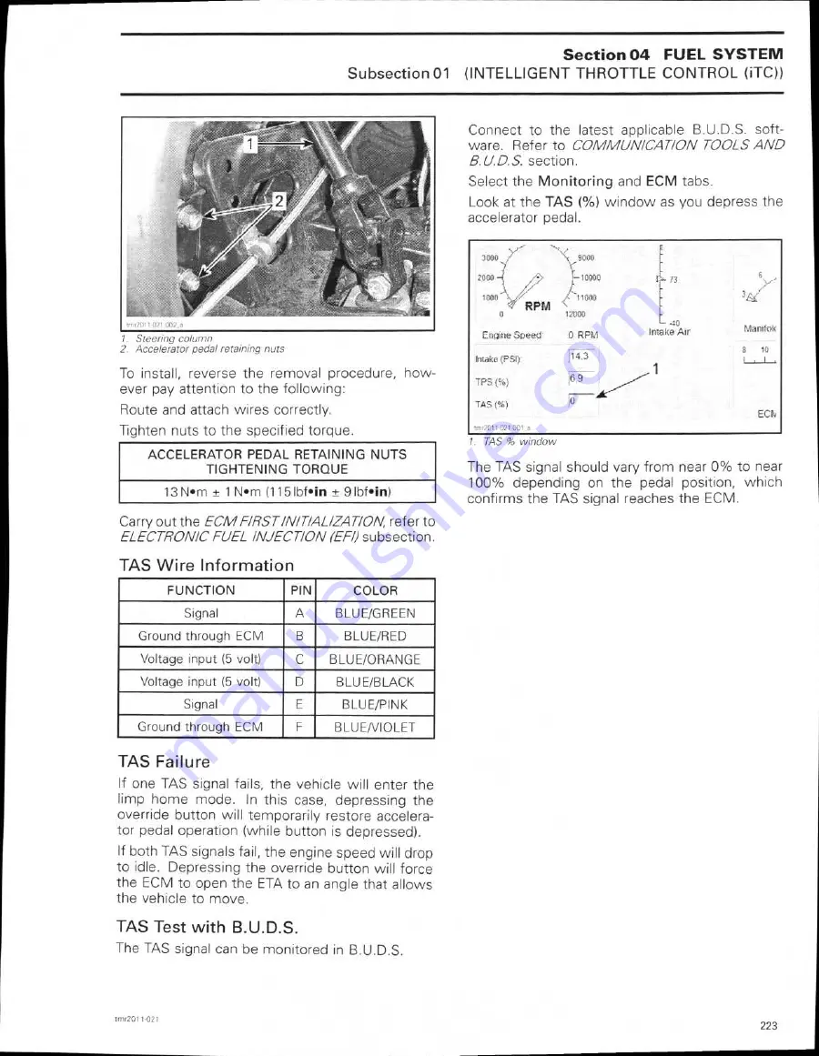 Can-Am 2011 commander 1000 Shop Manual Download Page 246