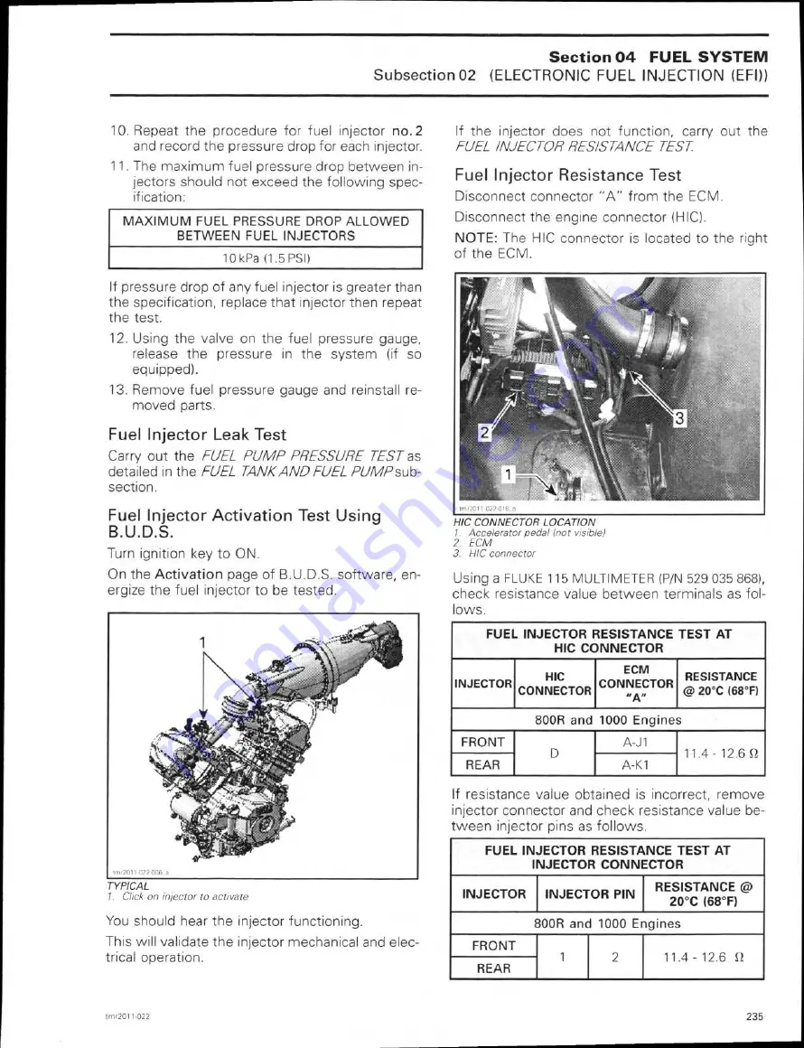 Can-Am 2011 commander 1000 Shop Manual Download Page 258