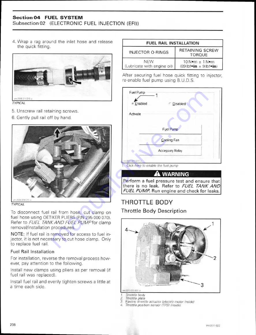 Can-Am 2011 commander 1000 Shop Manual Download Page 261