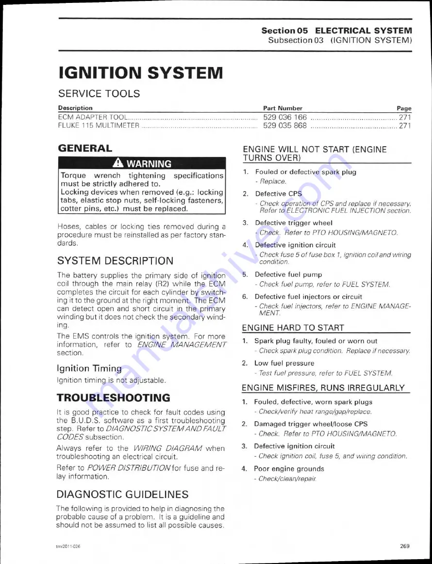 Can-Am 2011 commander 1000 Shop Manual Download Page 292