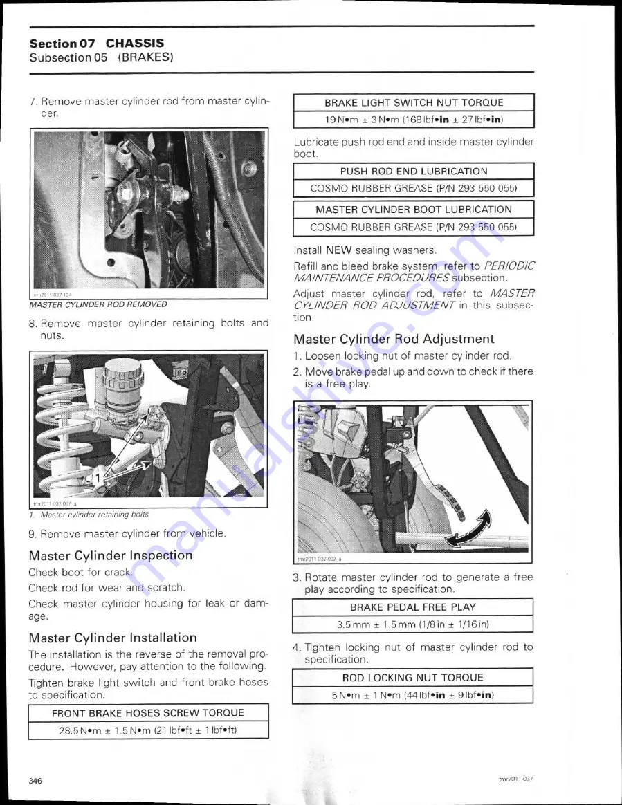 Can-Am 2011 commander 1000 Shop Manual Download Page 369