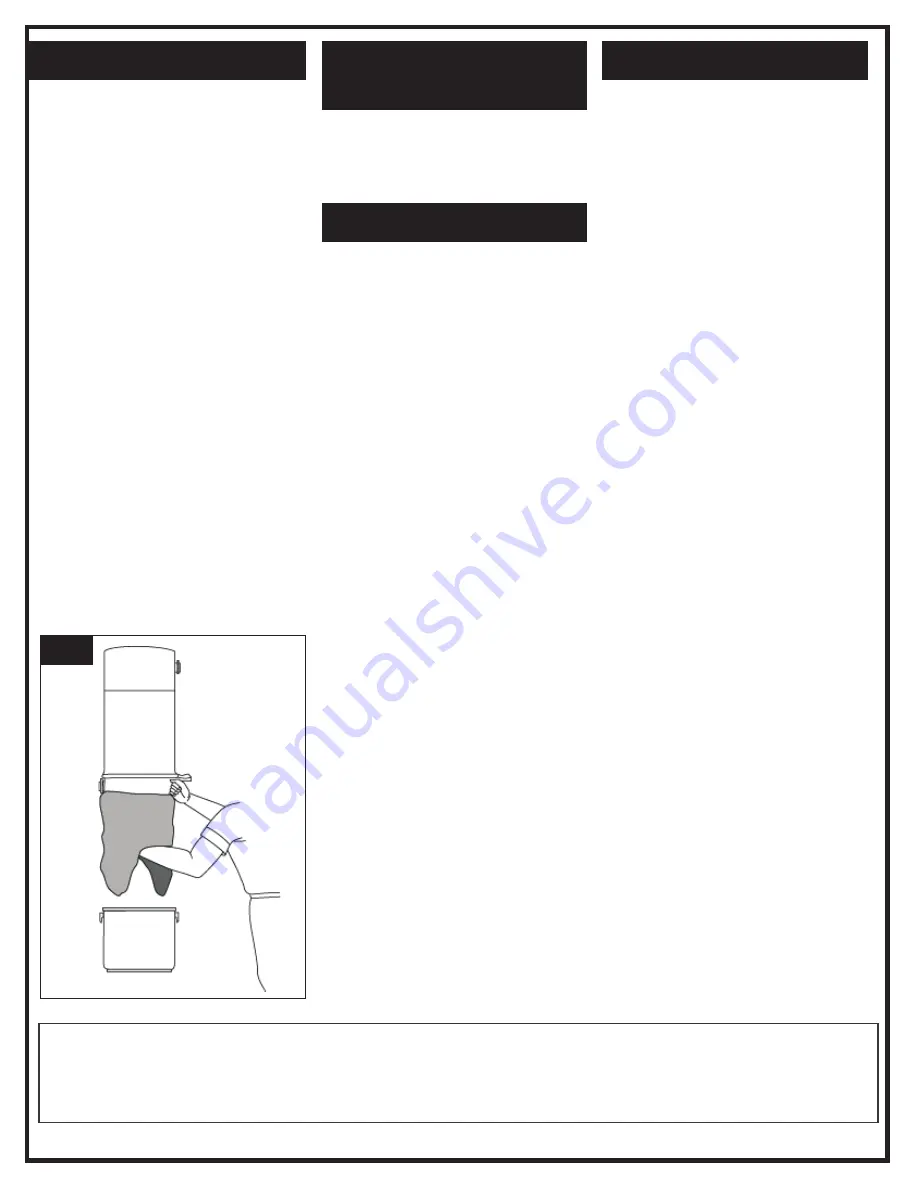 Cana-Vac Signature XLS970 Owner'S Manual Download Page 8